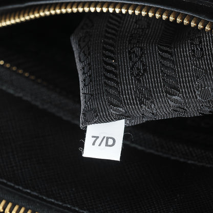 Prada Saffiano Mini Galleria Double Zip Tote Black 9 of 11