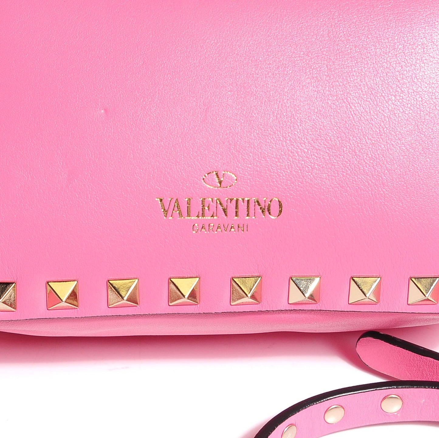 Vitello Mini Rockstud Flap Saddle Crossbody Bag Ninphea