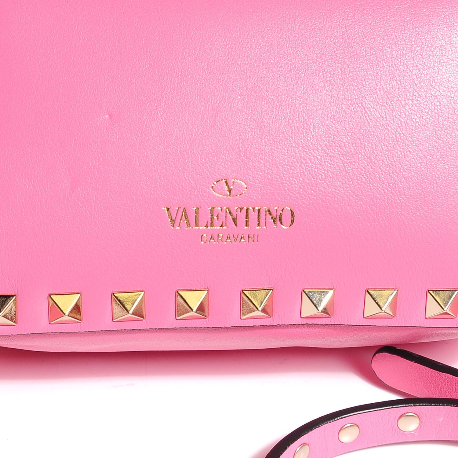 Valentino Garavani Vitello Mini Rockstud Flap Saddle Crossbody Bag Ninphea 5 of 8