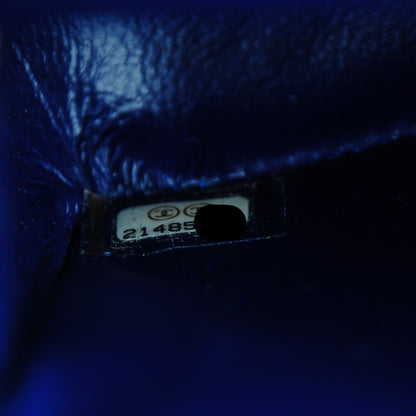 Chanel Velvet Quilted Mini Rectangular Flap Blue 8 of 8