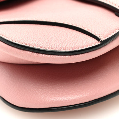 Christian Dior Goatskin Micro Saddle Bag With Strap Old Rose 8 of 9
