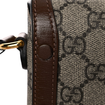 Gucci GG Supreme Monogram Mini Horsebit 1955 Crossbody Bag Beige Brown Sugar 16 of 18