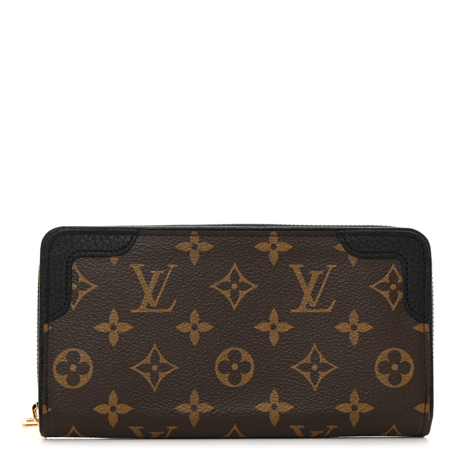 Louis Vuitton Monogram Zippy Retiro Wallet Black 1 of 8