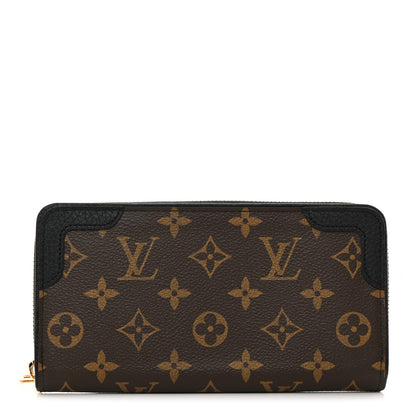 Louis Vuitton Monogram Zippy Retiro Wallet Black 1 of 8