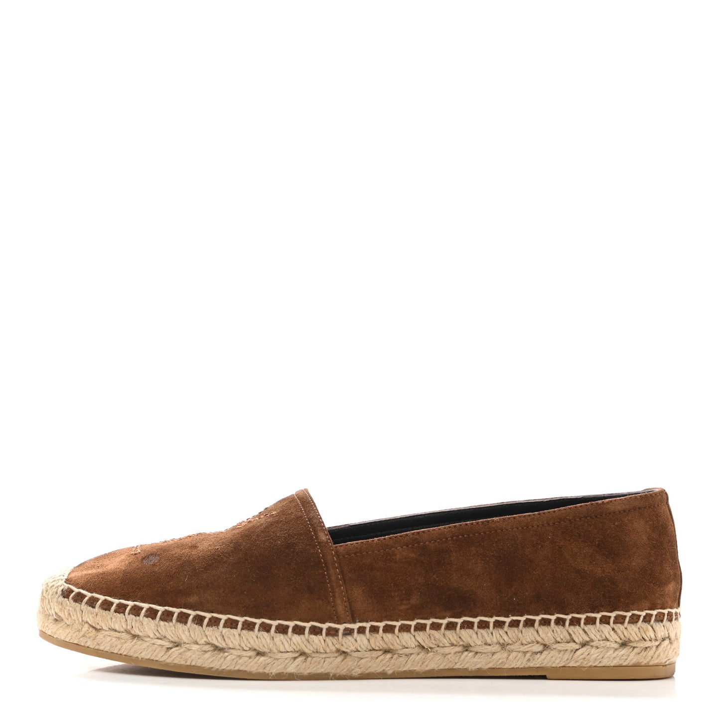 Suede Monogram Espadrilles 38 Brown