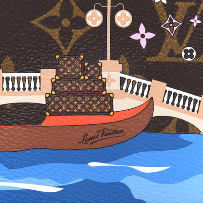 Louis Vuitton Monogram 2019 Christmas Animation Mini Venice Pochette Accessories Blue 8 of 8