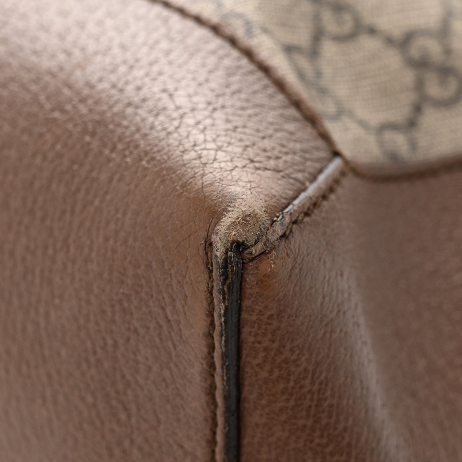 Gucci GG Supreme Monogram Web Ophidia Tote Brown 10 of 28