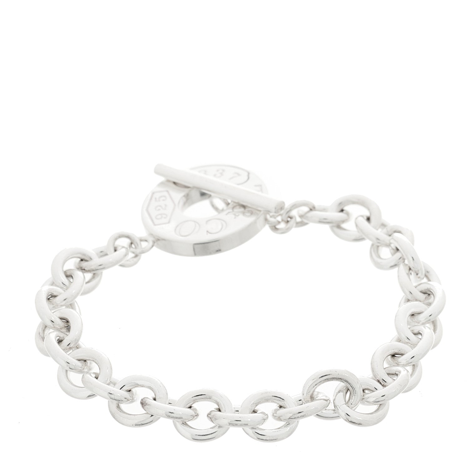 Tiffany Sterling Silver 1837 Toggle Bracelet 2 of 3