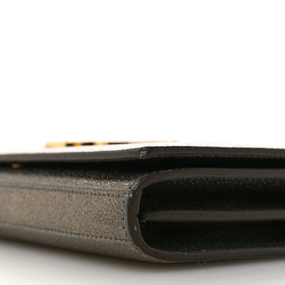 Saint Laurent Grained Metallic Calfskin Monogram Chain Wallet Bronze 11 of 17
