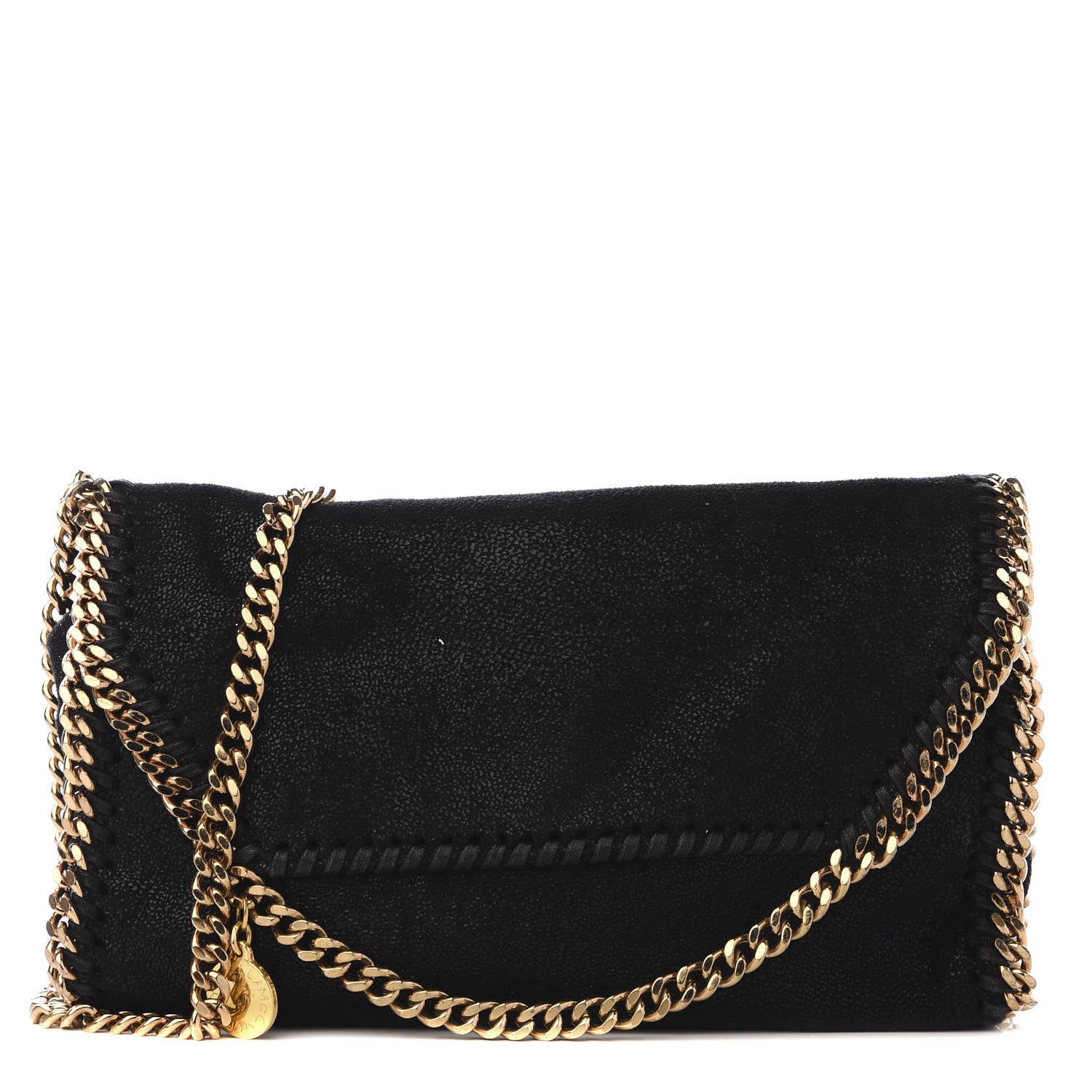Stella McCartney Shaggy Deer Mini Falabella Shoulder Bag Black 1 of 8
