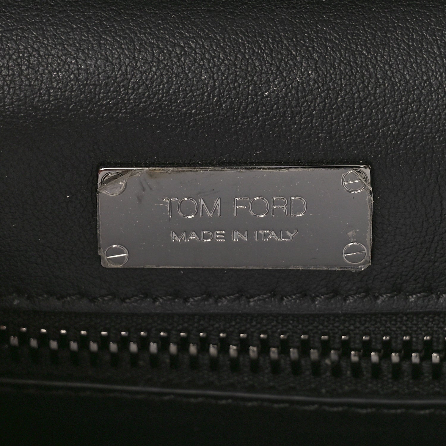 Tom Ford Snakeskin Natalia East-West Shoulder Bag Black 6 of 8
