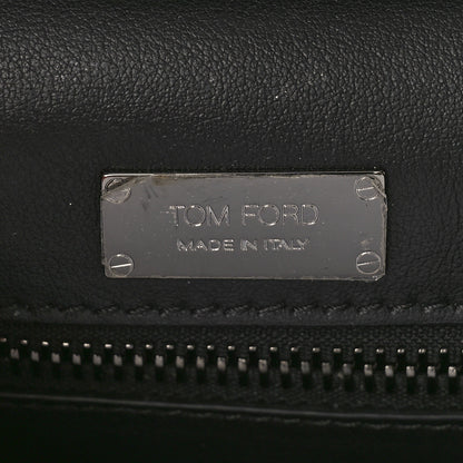 Tom Ford Snakeskin Natalia East-West Shoulder Bag Black 6 of 8