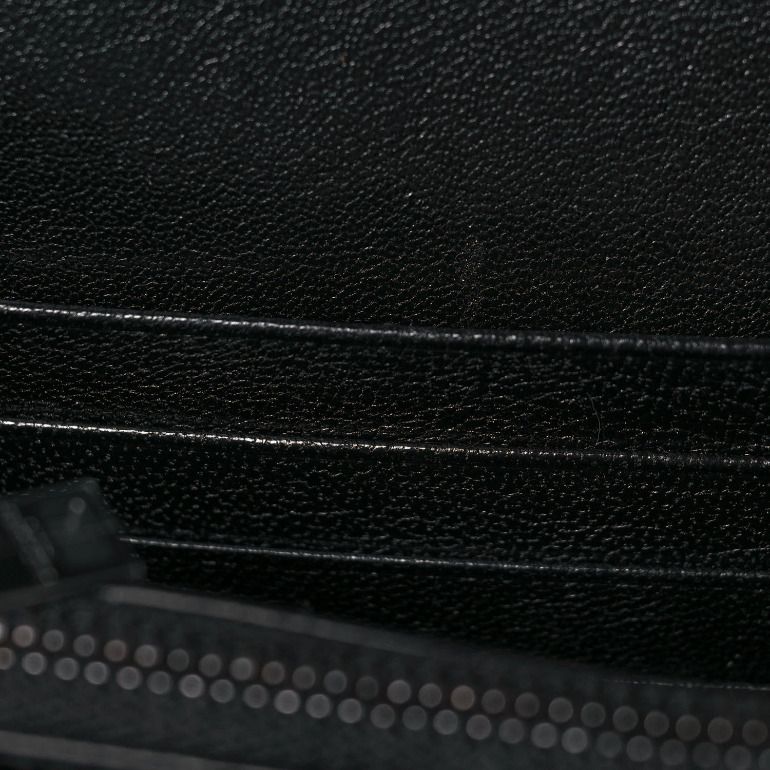 Saint Laurent Lambskin Diamond Quilted Becky Chain Wallet Black 13 of 14