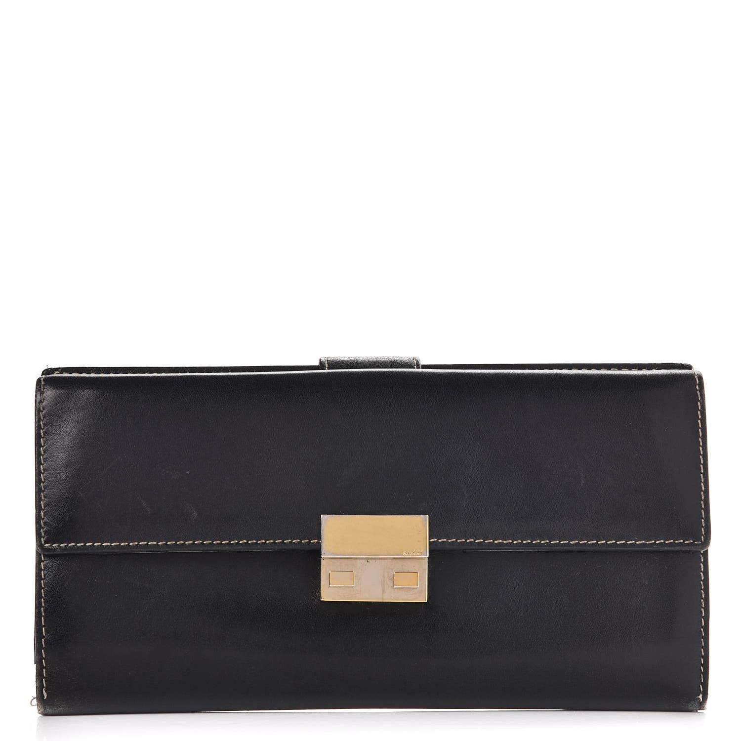 Gucci Smooth Calfskin Continental Flap Wallet Black 1 of 11