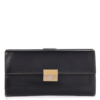 Gucci Smooth Calfskin Continental Flap Wallet Black 1 of 11