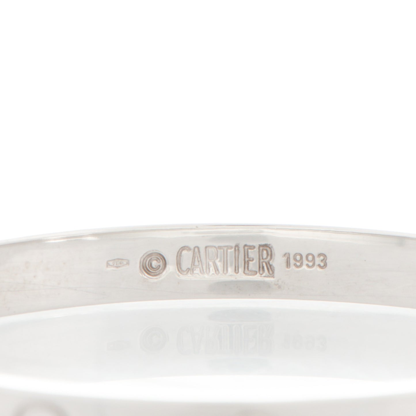 18K White Gold LOVE Bracelet 17