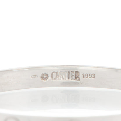 Cartier 18K White Gold LOVE Bracelet 17 4 of 6