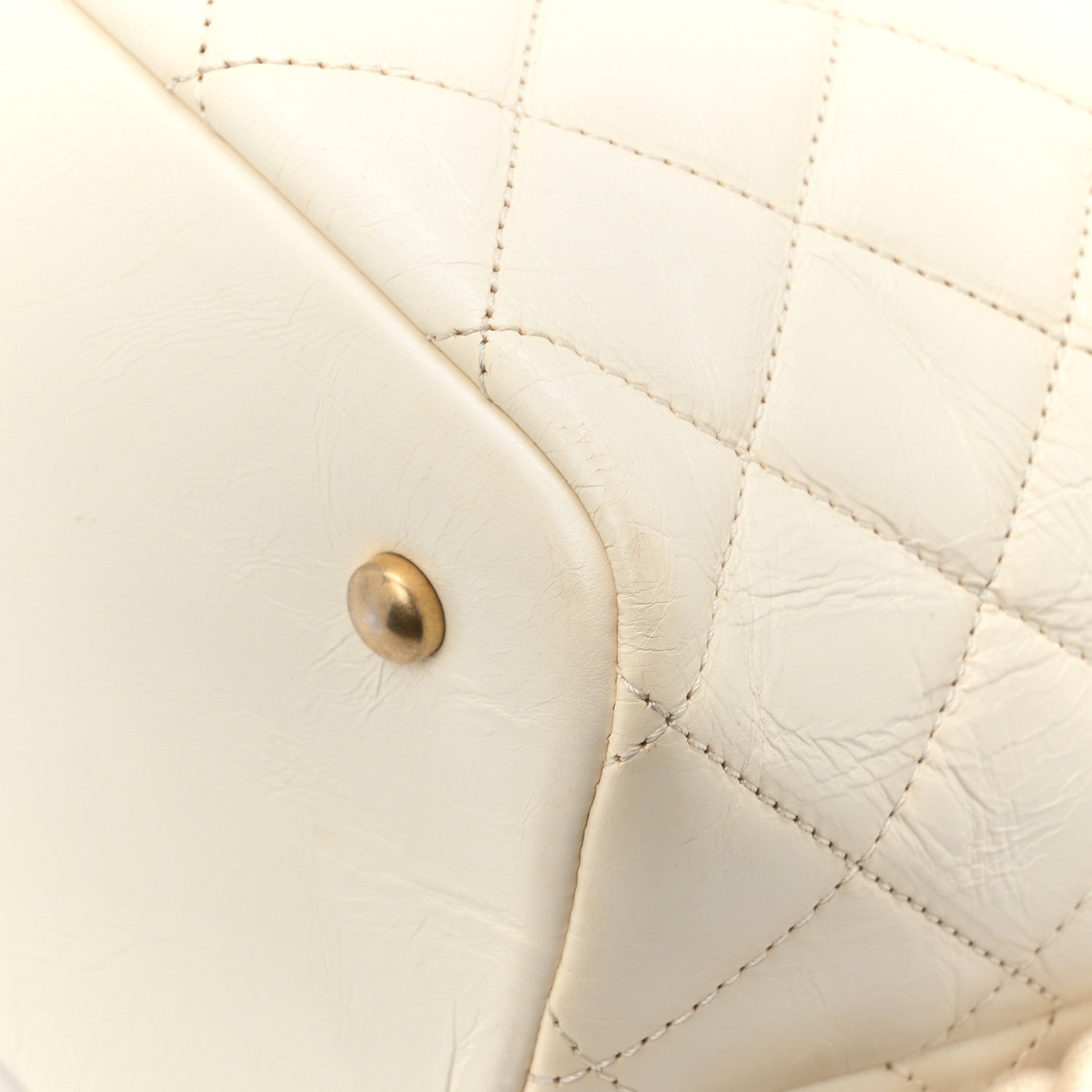 Chanel Crumpled Calfskin En Vogue Rope Hobo Bag White 13 of 15
