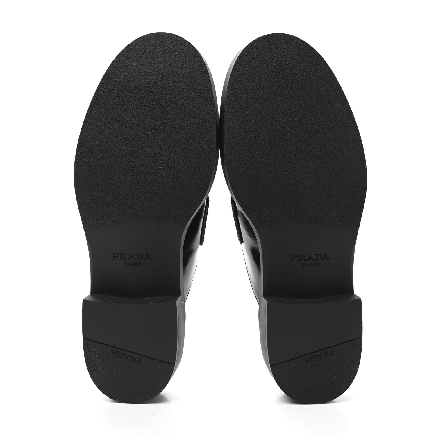 Prada Spazzolato Triangle 40mm Loafer Mules 38 Black 5 of 10