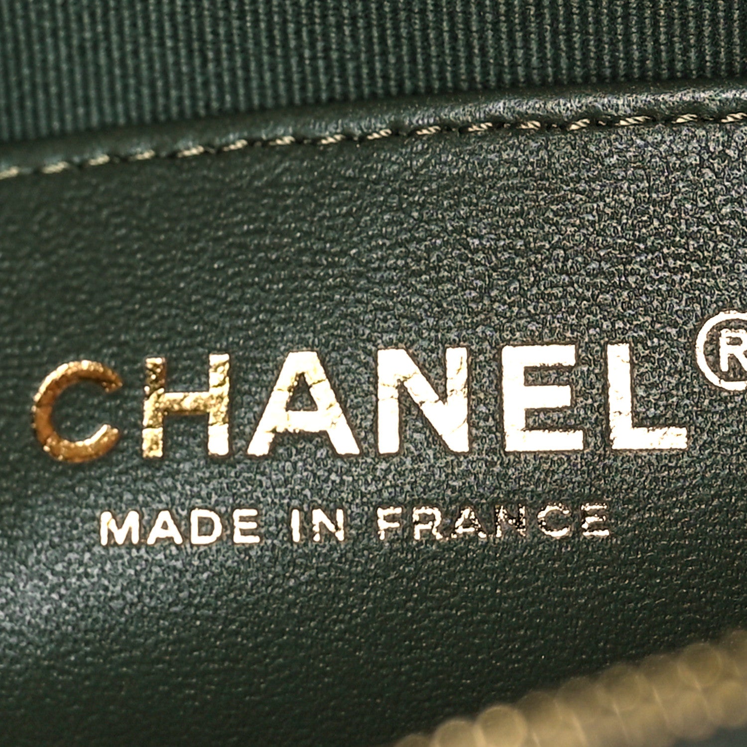 Chanel Caviar Quilted Medium Single Flap Dark Green 6 of 9