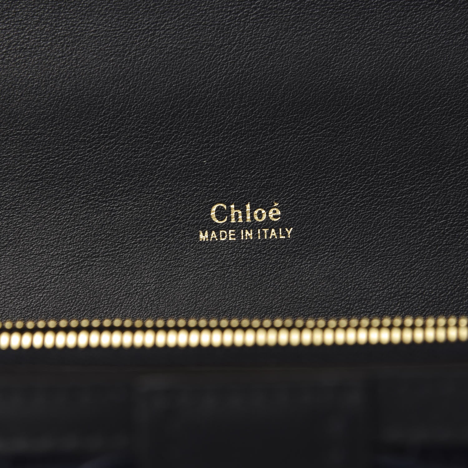 Chloe Calfskin Crocodile Embossed Aby Chain Shoulder Bag Full Blue 7 of 8