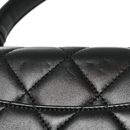 Chanel Lambskin Quilted Small Trendy CC Dual Handle Flap Bag Black 16 of 18