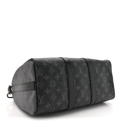 Louis Vuitton Monogram Eclipse Reverse Keepall Bandouliere 35 Black 4 of 10