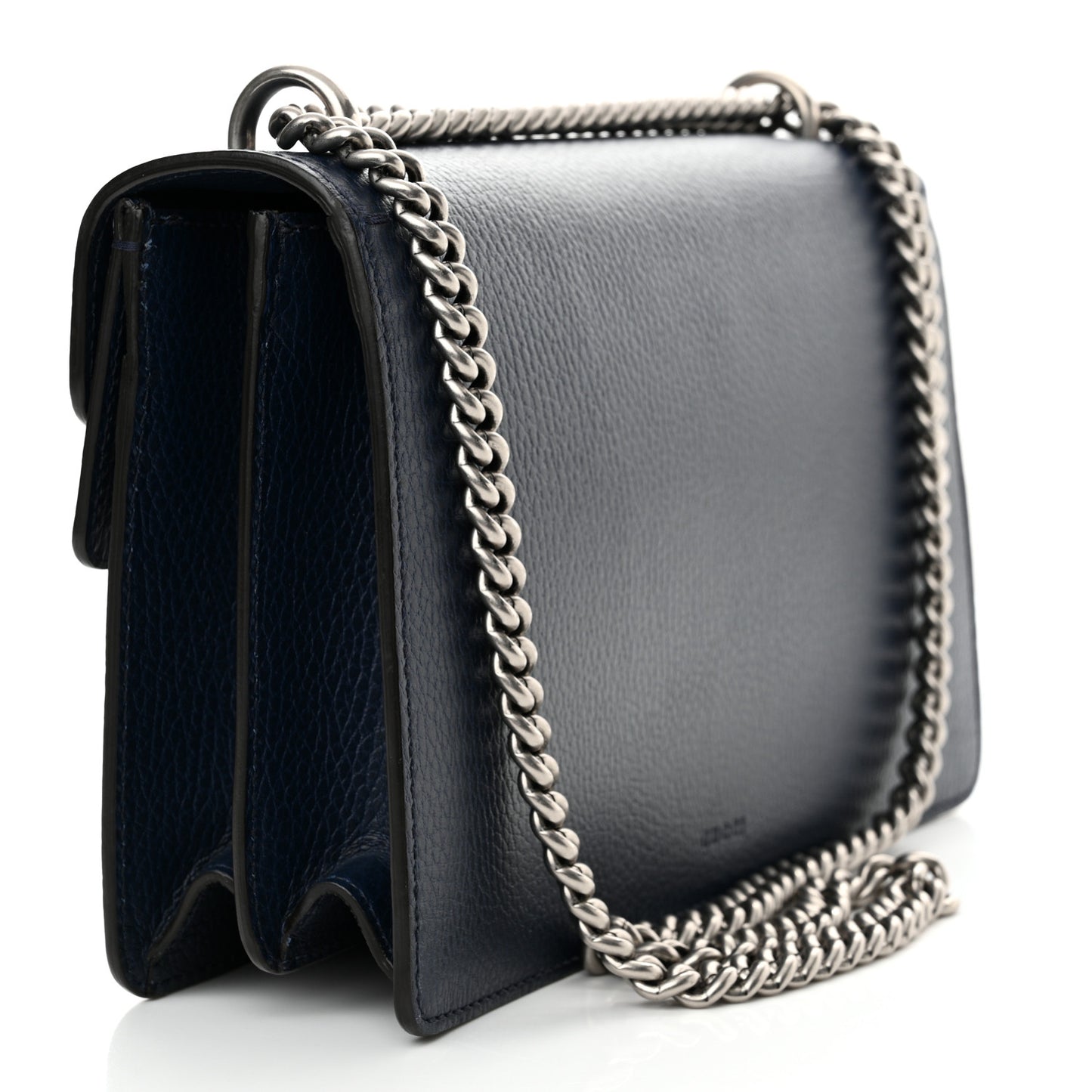 Dollar Calfskin Crystal Small Dionysus Shoulder Bag Blue Agata Montana Sapphire