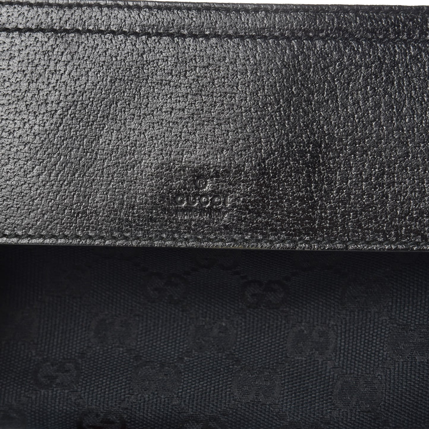 Monogram Web Belt Pouch Bag Black