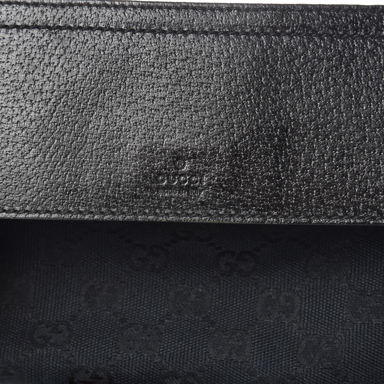 Gucci Monogram Web Belt Pouch Bag Black 8 of 10