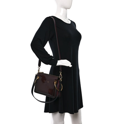 Chloe Patent Small Roy Bag Burnt Brown 3 of 8