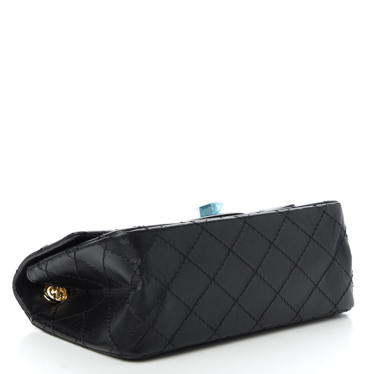 Chanel Aged Calfskin Quilted 2.55 Reissue Mini Flap Black 4 of 10