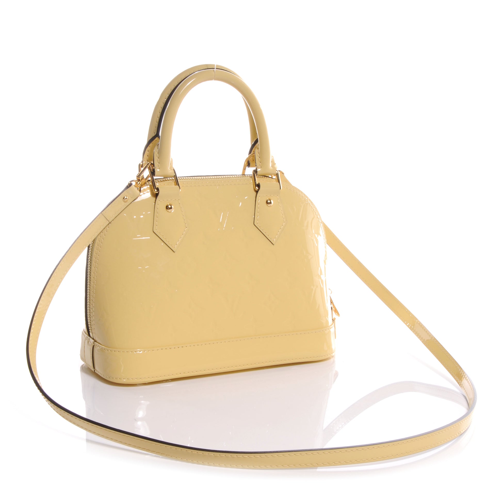 Louis Vuitton Vernis Alma BB Citrine 3 of 7