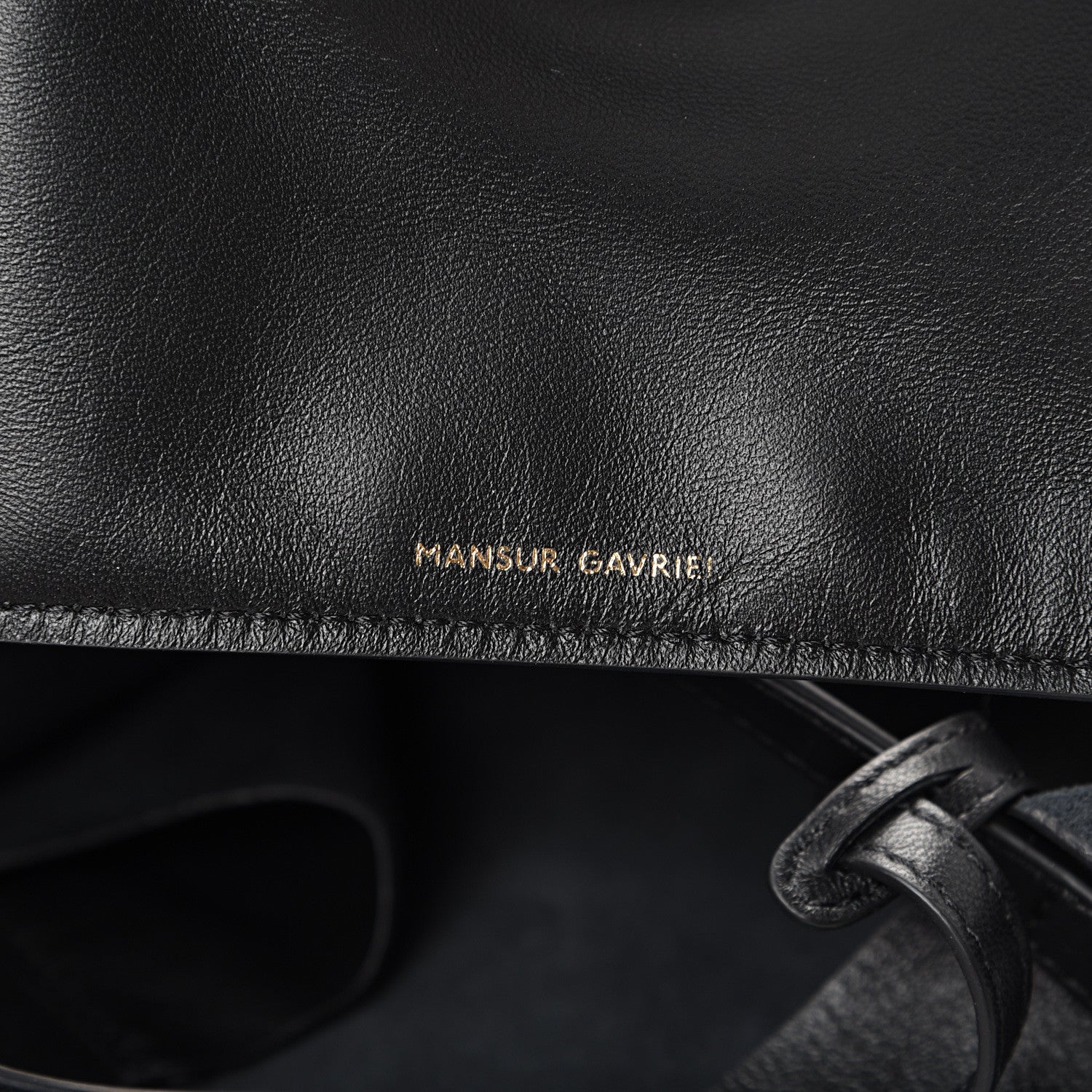 Mansur Gavriel Lambskin Oversized Tote Black 6 of 12