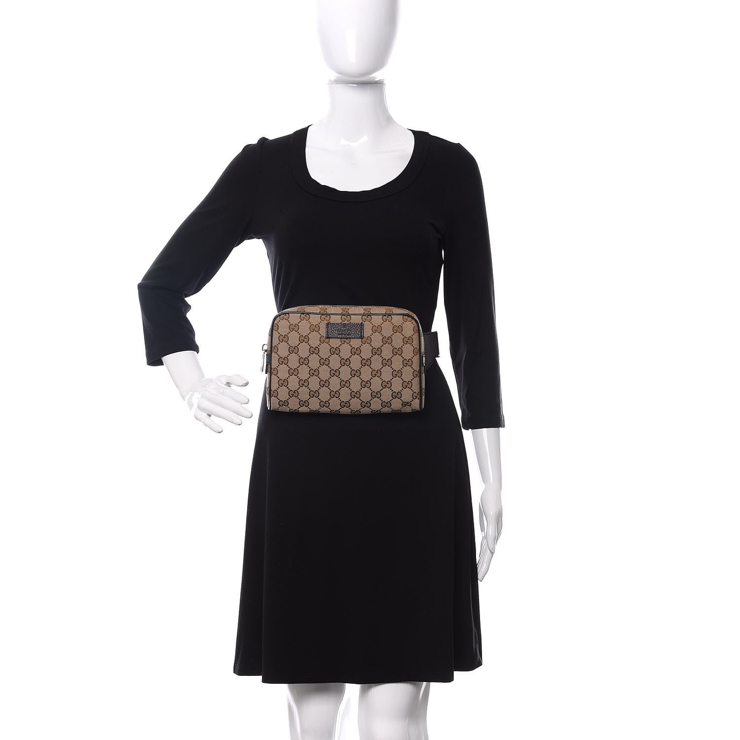Gucci Monogram Belt Bag Dark Brown 2 of 10