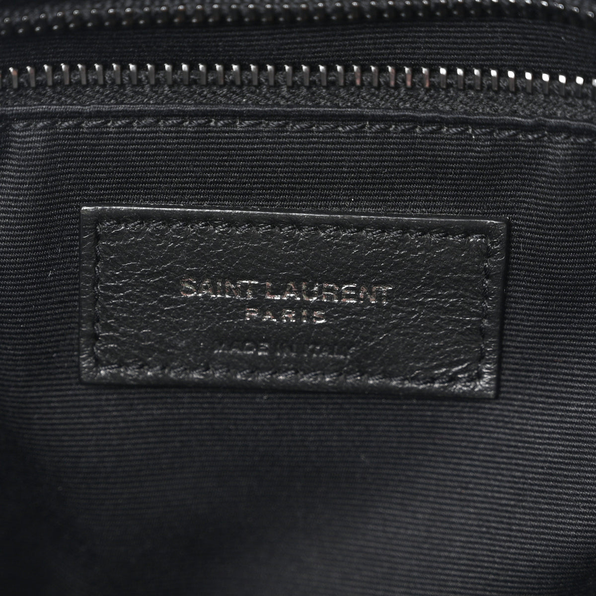 Crinkled Calfskin Matelasse Monogram Medium Niki Chain Satchel Black