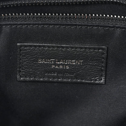Saint Laurent Crinkled Calfskin Matelasse Monogram Medium Niki Chain Satchel Black 6 of 10