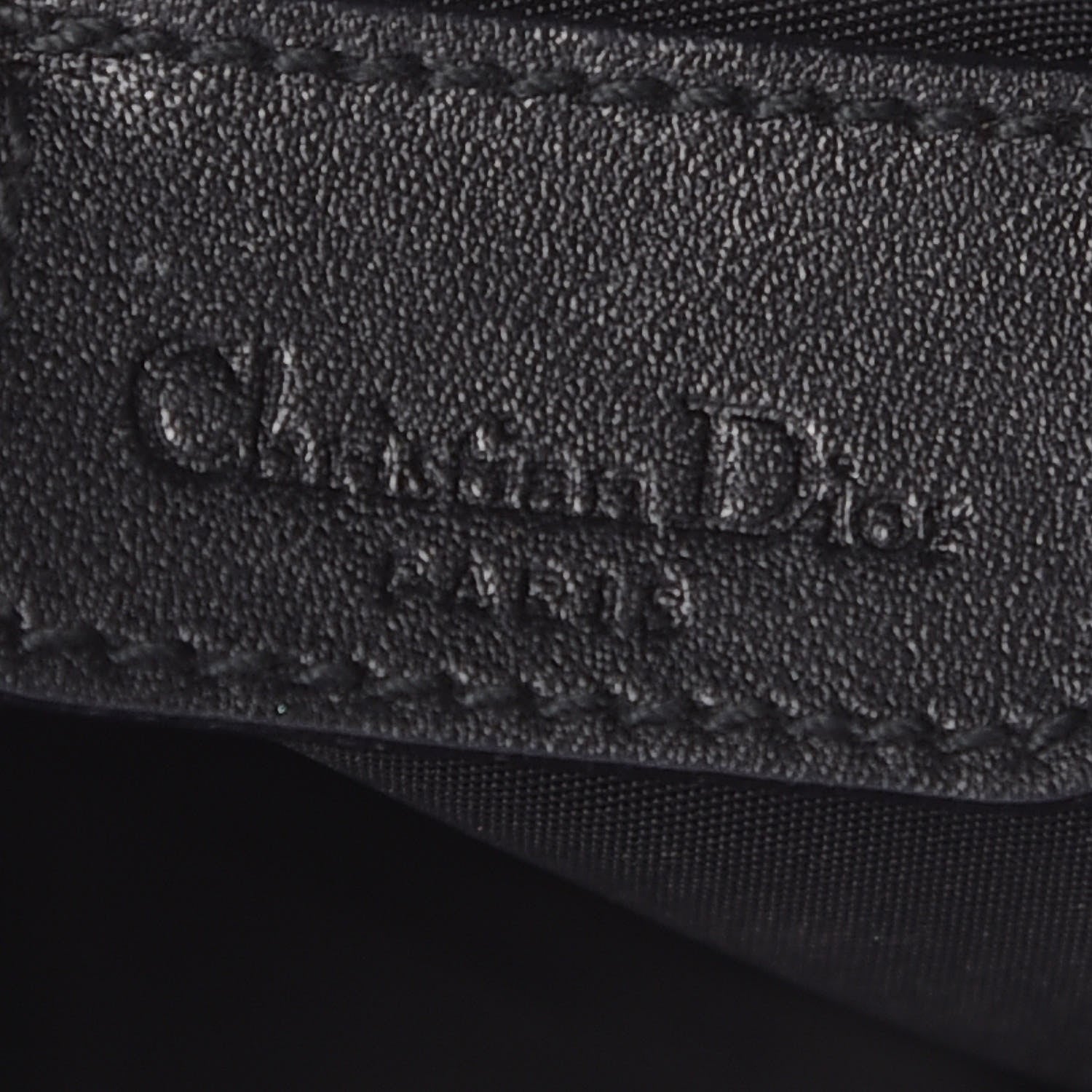 Christian Dior Monogram Mini Saddle Pochette Black 8 of 14
