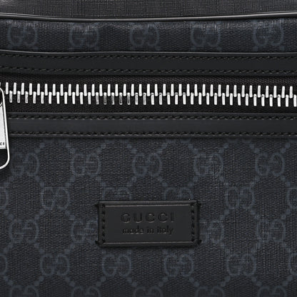 Gucci Soft GG Supreme Monogram Web Belt Bag Black Grey 9 of 12