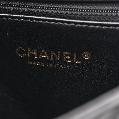 Chanel Aged Calfskin Quilted Medium Medallion Flap Black 6 of 11