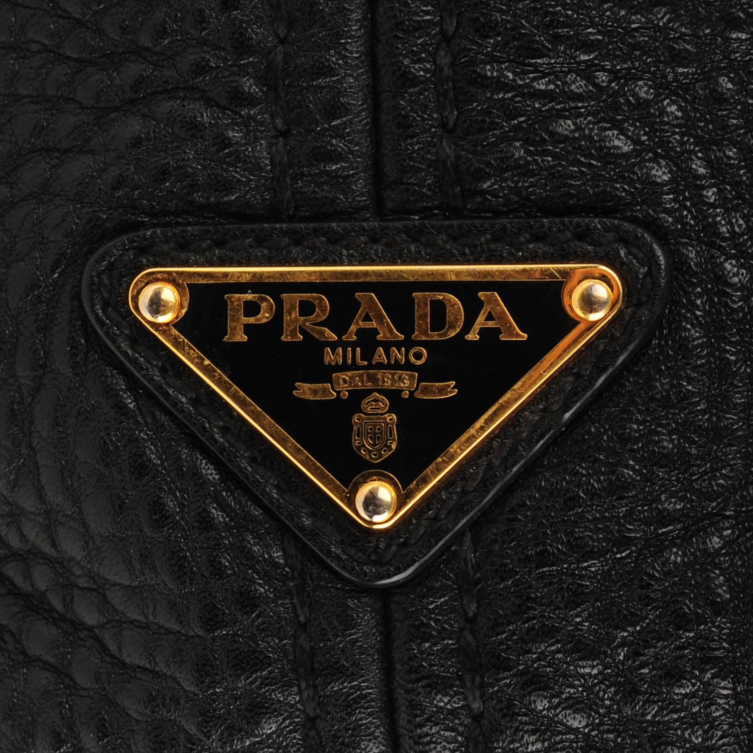 Prada Vitello Daino Logo Hobo Nero Black 5 of 9