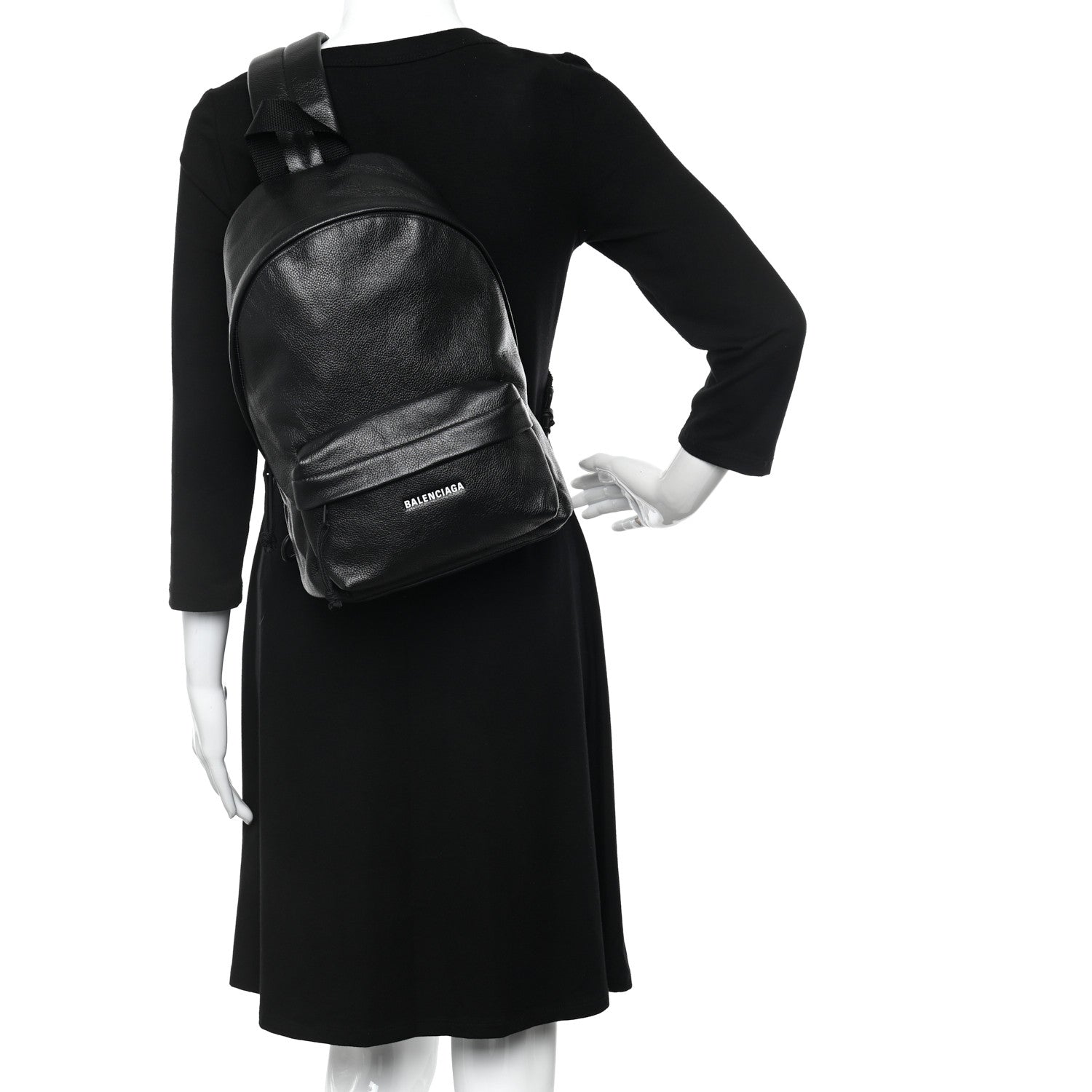 Balenciaga Grained Calfskin Small Explorer Backpack Black 3 of 10