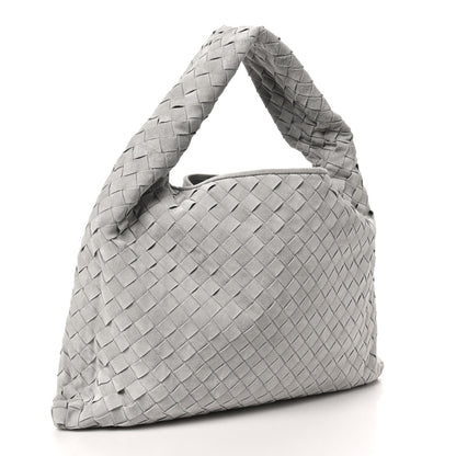 Bottega Veneta Suede Intrecciato Small Hop Sterling 3 of 9