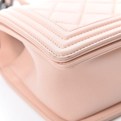 Chanel Lambskin Quilted Small Boy Flap Light Pink 9 of 13