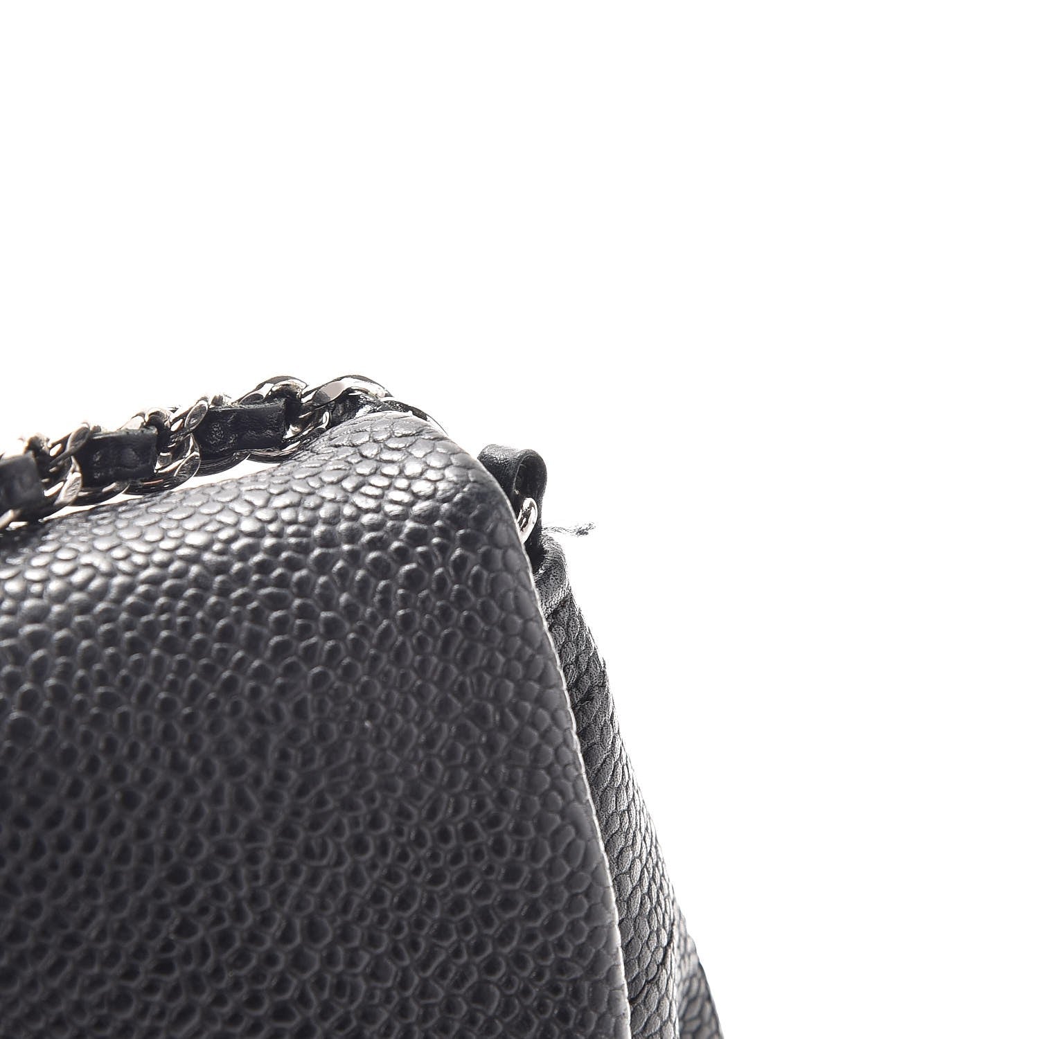 Chanel Caviar Half Moon Wallet On Chain WOC Black 12 of 13
