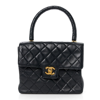 Chanel Lambskin Quilted Mini Kelly Flap Bag Black 1 of 11