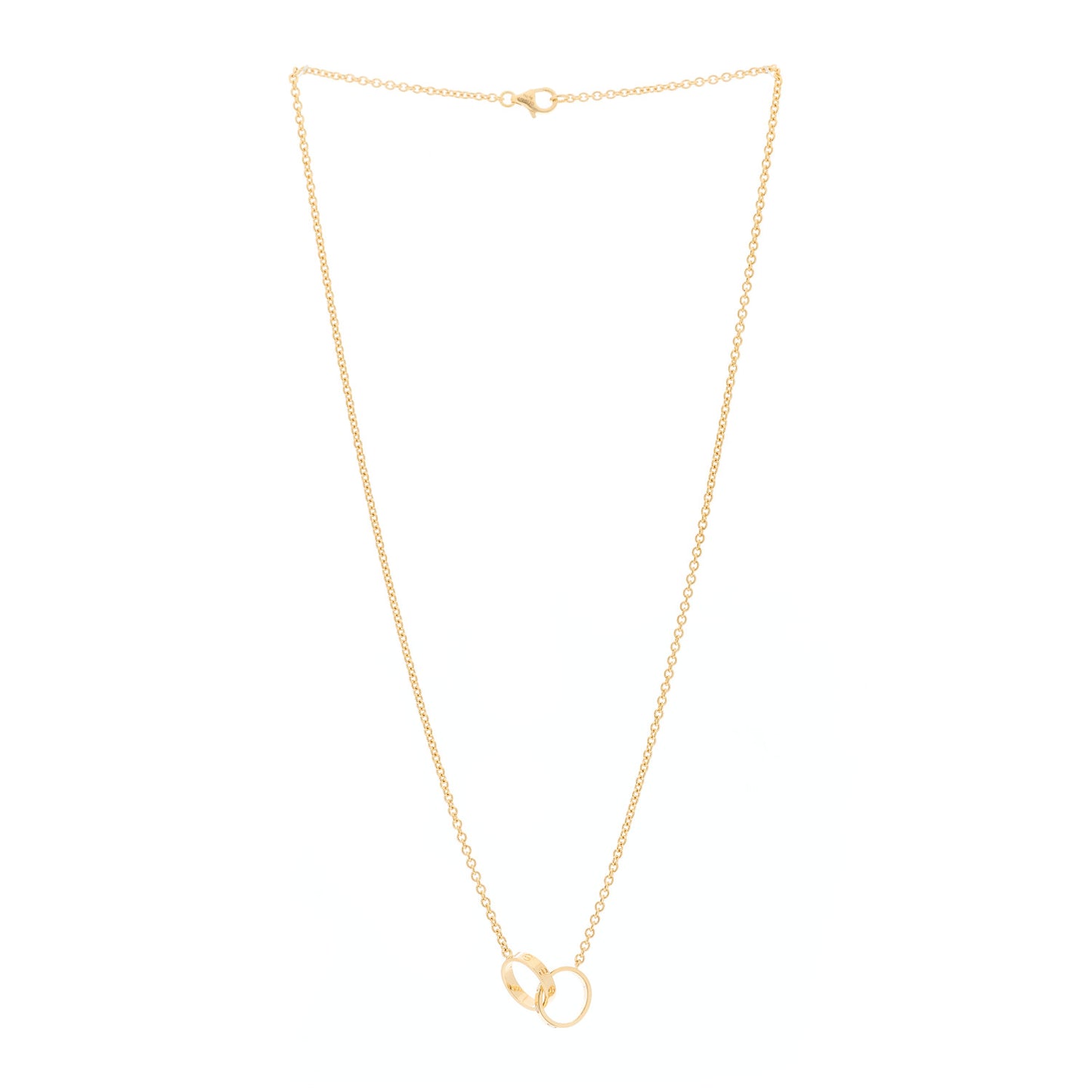 18K Yellow Gold Interlocking LOVE Necklace