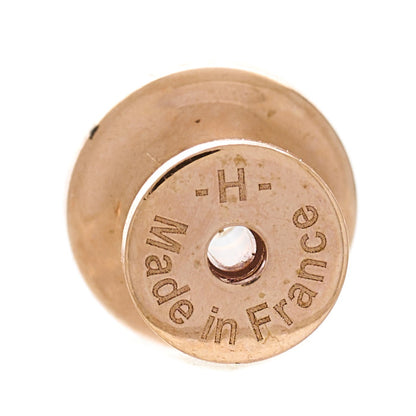 Hermes Rose Gold Lacquered Mini Pop H Earrings Black 4 of 5