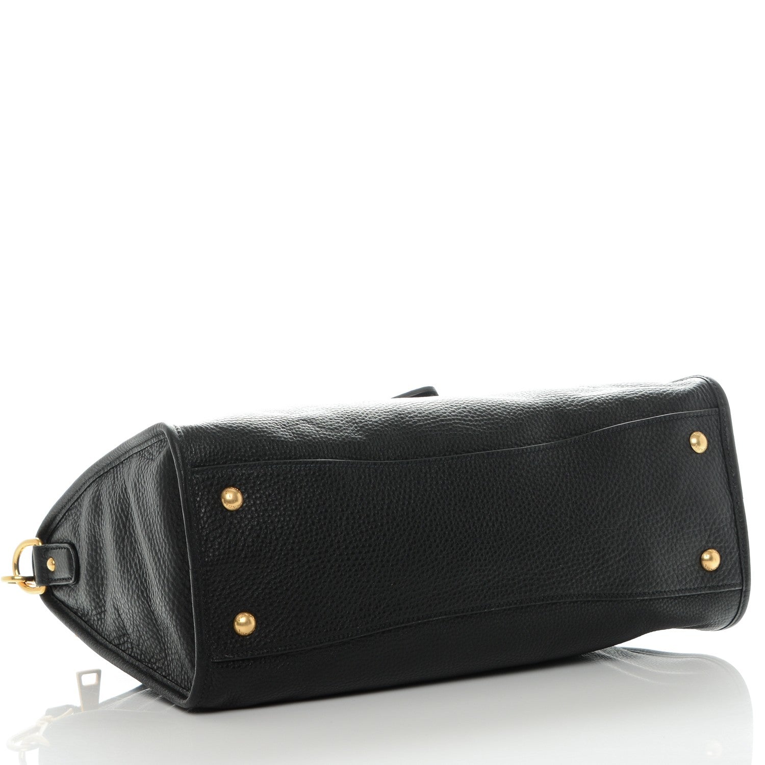 Prada Vitello Daino Shopping Satchel Black 4 of 8