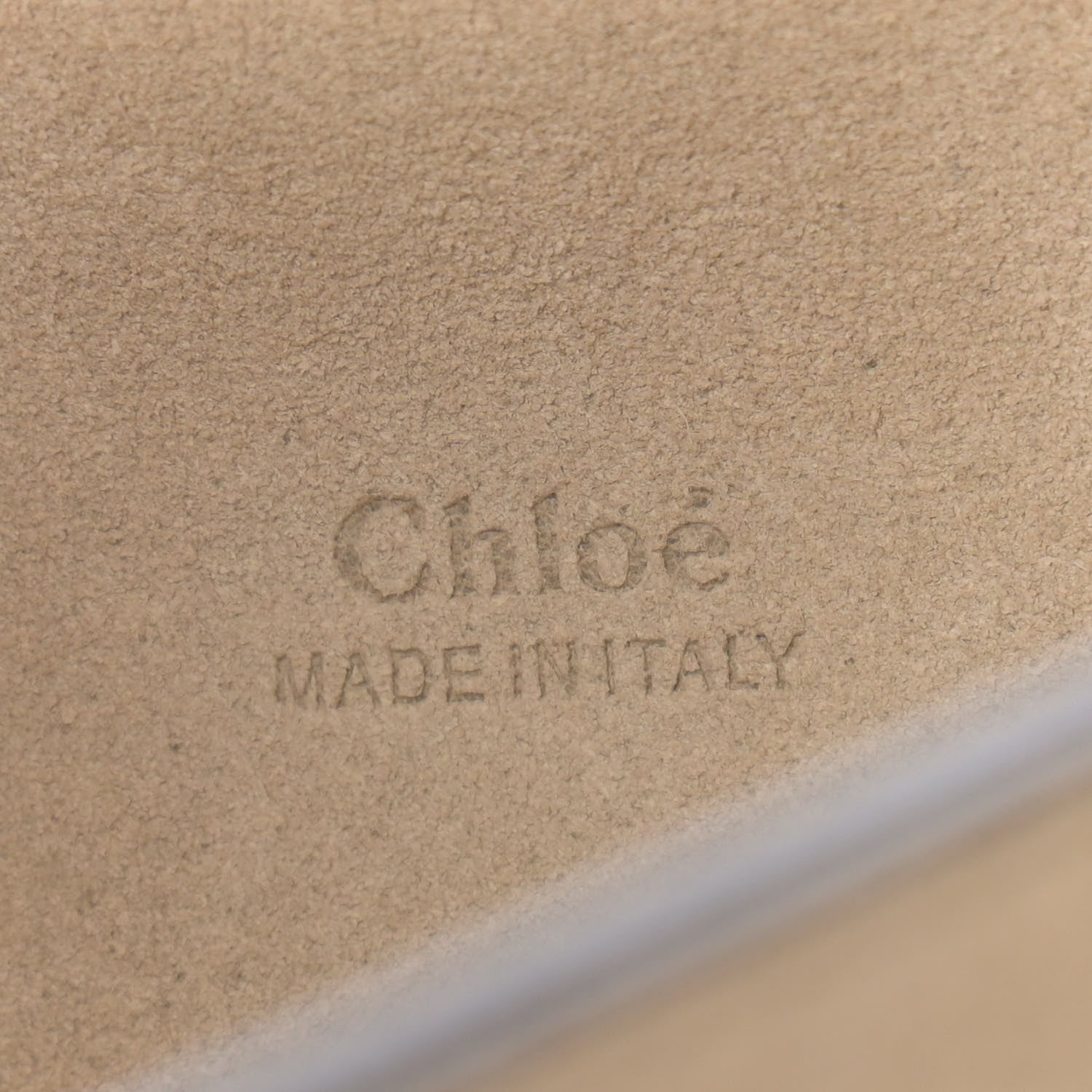 Chloe Calfskin Suede Medium Faye Shoulder Bag Motty Grey 6 of 10